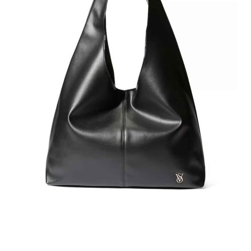 Victoria's Secret Sleek Black Hobo Bag